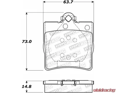 StopTech Brake Rotor, Front, Vented, Silver, Ford Mustang 2015-2023 308.0779 - 308.07790
