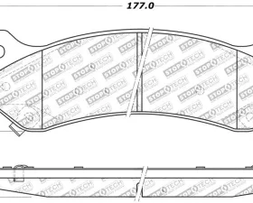 StopTech Brake Rotor, Front, Slotted, Black, Ford Mustang 2005-2014 308.0785