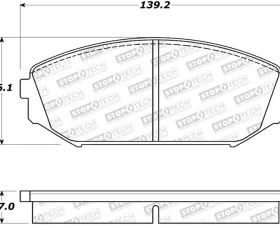 StopTech Brake Rotor - Front, Silver, Hyundai Elantra 2017-2020, 308.0793