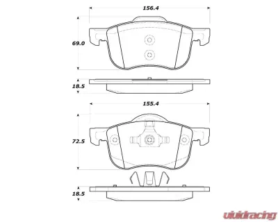 StopTech Performance Brake Rotors for Honda Civic 2006-2011, Silver 308.0794 - 308.07940