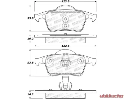 StopTech Brake Rotor, Front, Black, Ford Mustang 2015-2023, 308.0795 - 308.07950