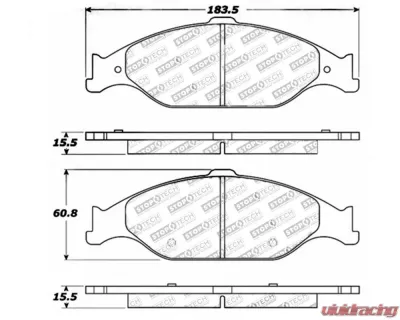 StopTech Brake Rotor, Front, Silver, Honda Civic 2006-2011, 308.0804 - 308.08040