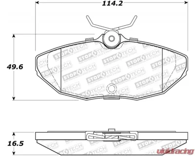StopTech Brake Pads for Honda Civic 2006-2011, Front, Ceramic, 308.0806 - 308.08060