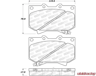 StopTech Brake Rotor, Front, Slotted, Red, for Honda Civic 2006-2011, 308.0812 - 308.08120