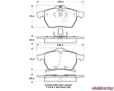 StopTech Brake Rotor, Front, Silver, for Honda Civic 2006-2011, 308.0819 - 308.08190
