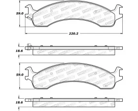 StopTech Brake Pads, Front, Red, for Honda Civic 2006-2011, 308.0821