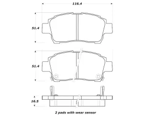 StopTech Brake Rotor Set, Front, Silver, for Honda Civic 2006-2011, 308.0822
