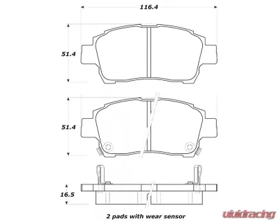 StopTech Brake Rotor Set, Front, Silver, for Honda Civic 2006-2011, 308.0822 - 308.08220