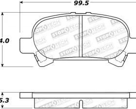 StopTech Brake Pads for Honda Civic 2006-2011, Ceramic, Front 308.0828