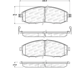 StopTech Brake Pads for Honda Civic 2006-2011, Front, Ceramic, 308.083