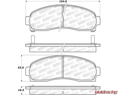 StopTech Brake Rotor, Front, Silver, Fits Honda Civic 2006-2011, 308.0833 - 308.08330