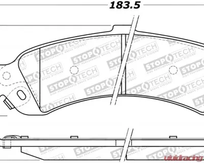 StopTech Brake Rotor, Front, Silver, Ford Mustang 2015-2021, 308.0834 - 308.08340