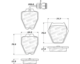 StopTech Street Brake Pads Front with Shims, Audi A8 Quattro 2000-2003, 308.08391