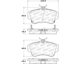 StopTech Street Brake Pads Front with Shims & Hardware, Red, 308.08411