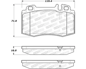 StopTech Street Brake Pads Front, Shims & Hardware, Mercedes-Benz 308.08473