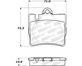 StopTech Brake Rotor, Front, Silver, for Honda Civic 2006-2011, 308.0848