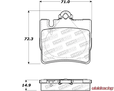StopTech Brake Rotor, Front, Silver, for Honda Civic 2006-2011, 308.0848 - 308.08480