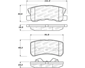 StopTech Brake Rotor, Front, Black, for Honda Civic 2006-2011, 308.0868