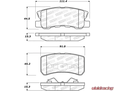 StopTech Brake Rotor, Front, Black, for Honda Civic 2006-2011, 308.0868 - 308.08680
