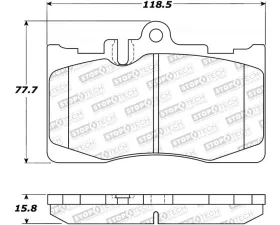 StopTech Brake Rotor, Front, Silver, Honda Civic 2006-2011, 308.087