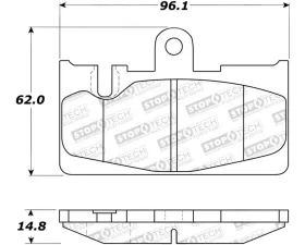 StopTech Brake Rotor, Front, Black, Compatible with Honda Civic 2006-2011, 308.0871