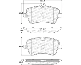 StopTech Brake Rotor, Front, Black, for Honda Civic 2001-2005, 308.0872
