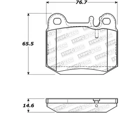 StopTech Brake Rotor, Front, Black, Ford Mustang 2015-2023, 308.0874