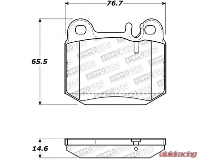 StopTech Brake Rotor, Front, Black, Ford Mustang 2015-2023, 308.0874 - 308.08740