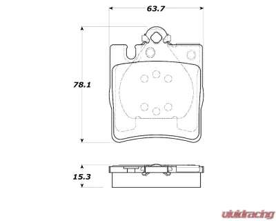 StopTech Brake Rotor, Front, Slotted, Black, for Ford Mustang 2015-2023, 308.0876 - 308.08760
