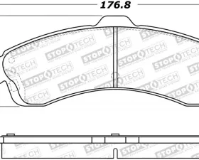 StopTech Brake Rotor, Front, Silver, Ford Mustang 2015-2023, 308.0882
