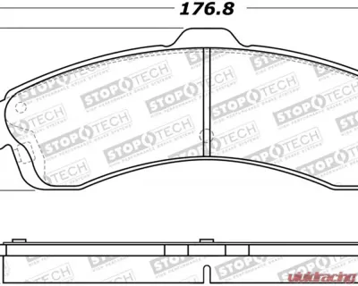 StopTech Brake Rotor, Front, Silver, Ford Mustang 2015-2023, 308.0882 - 308.08820