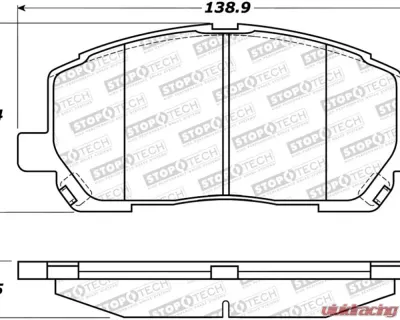 StopTech Brake Rotor, Front, Silver, Ford Mustang 2015-2023, 308.0884 - 308.08840