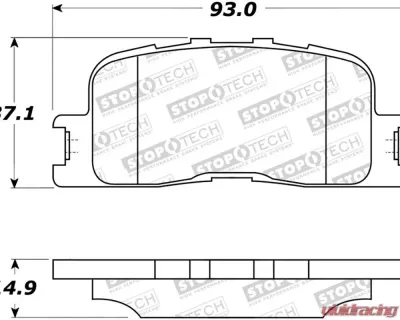 StopTech Brake Rotor, Front, Silver, for Honda Civic 2006-2011, 308.0885 - 308.08850