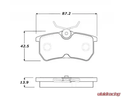 StopTech Performance Brake Pads for Honda Civic 2006-2011, Red, 308.0886 - 308.08860