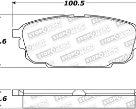 StopTech Brake Pads, Front, Red, BMW 3 Series 2006-2013, 308.0892