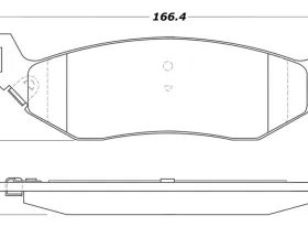 StopTech Brake Pads for Honda Civic 2006-2011, Ceramic, Front, 308.0898