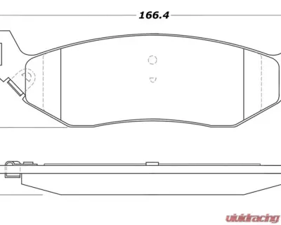 StopTech Brake Pads for Honda Civic 2006-2011, Ceramic, Front, 308.0898 - 308.08980