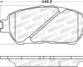 StopTech Brake Rotor, Front, Silver, Honda Civic 2006-2011, 308.0906
