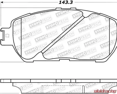 StopTech Brake Rotor, Front, Silver, Honda Civic 2006-2011, 308.0906 - 308.09060