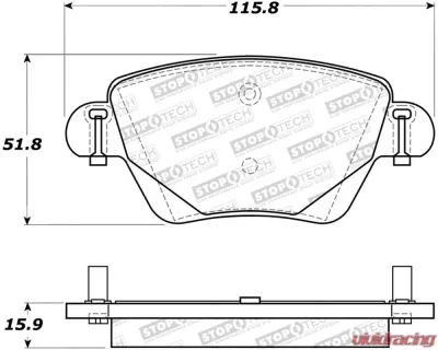 StopTech Brake Rotor, Front, Black, Honda Civic 2006-2011, 308.0911 - 308.09110