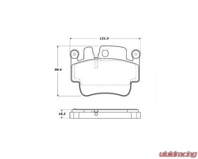 StopTech Brake Rotor, Front, Slotted, Black, Ford Mustang 2015-2023 308.0917 - 308.09170