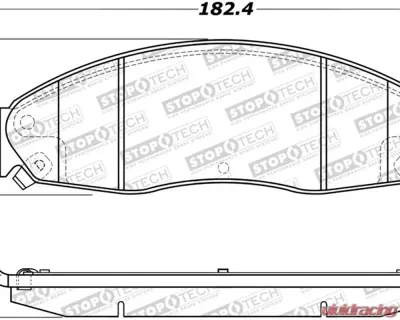 StopTech Brake Pads for Honda Civic 2006-2011, Ceramic, Front, 308.0921 - 308.09210