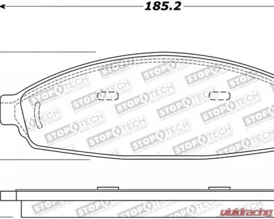 StopTech Brake Pads for Ford Mustang 2015-2023, Ceramic, Front, 308.0931 - 308.09310
