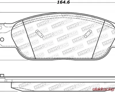 StopTech Brake Pads for Honda Civic 2006-2011, Ceramic, Front, 308.0933 - 308.09330