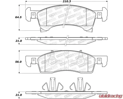 StopTech Brake Rotor Set, Front, Silver, Ford Mustang 2015-2020, 308.0934 - 308.09340