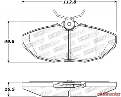 StopTech High-Performance Brake Rotor for Honda Civic 2006-2011, 308.0944 - 308.09440