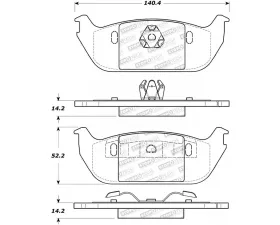 StopTech Brake Rotor, Front, Silver, for Honda Civic 2006-2011, 308.0952