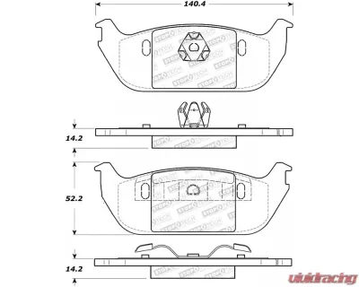 StopTech Brake Rotor, Front, Silver, for Honda Civic 2006-2011, 308.0952 - 308.09520