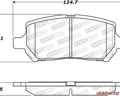 StopTech Performance Brake Rotor, Front, Silver, Ford Mustang 2005-2014, 308.0956 - 308.09560
