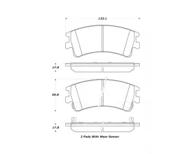 StopTech Brake Rotor, Front, Black, for Ford Mustang 2005-2014, 308.0957